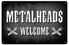 Blechschild - Metalheads Welcome