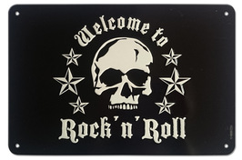 Skull Rock'n'Roll - Blechschild