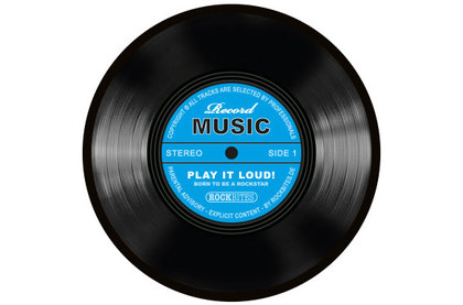 Mousepad - Record Music-Blau