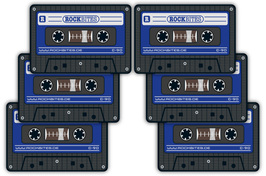 Untersetzer - Tape Blau - 6er Set