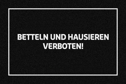 Betteln und Hausieren