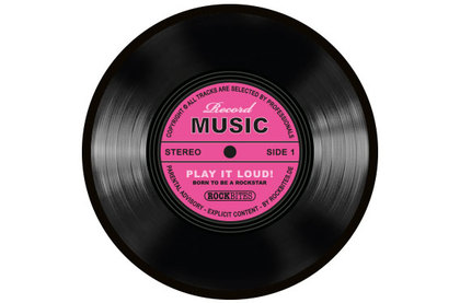 Mousepad - Record Music-Pink