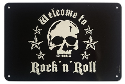 Skull Rock'n'Roll - Blechschild